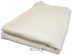 70x90 Hospital Blanket Unbleached Beige 80/20 Blend Patient, Bath, Medical Use