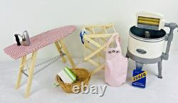 American Girl Doll Kit Kittredge Washday Set Washing Machine Ironing Board Iron American Girl Doll Kit Kittredge Washday Set Washing Machine Ironing Board Iron