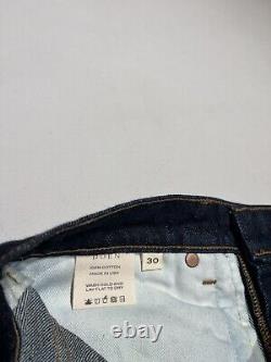 Doen Jeans Women's 30 Blue Dark Wash Denim Diana Button Fly Cotton 30x31