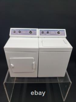 Dollhouse Miniature Washer and Dryer Set Heavy Metal Nice Quality Town Square