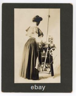 Electric Washing Machine Woman Newton IA Photo c. 1900 Iowa Hall's Photography