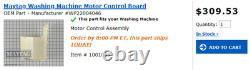 Genuine Maytag Neptune MAH5500BWW Motor & Motor Control board from working mach