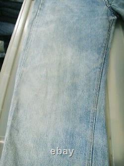 HOT VTG 80's USA LEVI'S 501 SELVEDGE 6 DOTS LIGHT Denim Jeans 32x28 (Fit 29x28)