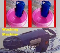 Handy washing Machine utilizes only a bucket of water per wash takes only Low &^