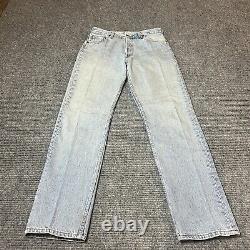 Levis 501 Jeans Womens 30x32 Blue Denim Button Fly Light Wash High Rise 90s Y2K