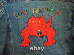 Love Machine Duracell International Denim Light Washed Jacket Unisex LG EUC