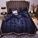 Luxury Bedding Set Embroidery Duvet Cover Bed Sheet Pillow Cases Queen King Size