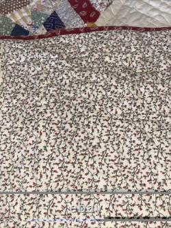 Quilt King Oversized Huge Patchwork Handmade Reversible Multi Color