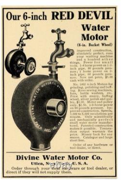 RED DEVIL Divine Water Motor Utica NY washing machine Connection PAT 1905
