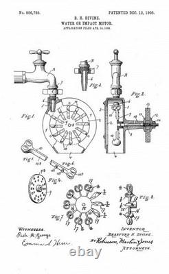 RED DEVIL Divine Water Motor Utica NY washing machine Connection PAT 1905