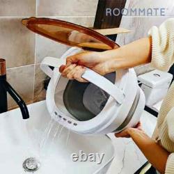 ROOMMATE Folding portable washing machine, white x gray, RM-229H 100V