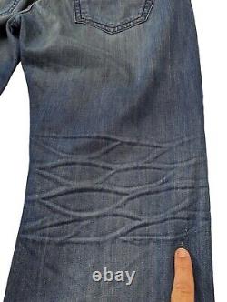 Robins Jeans Designer Snake Short Flap Pocket Studded Medium Wash Size 42 x 29L