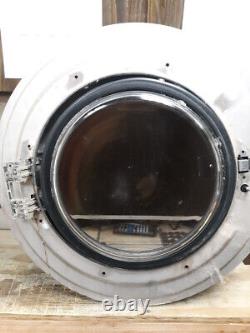 Used Maytag 35 LB. Commercial washer door With mounting hinge, shield and handle