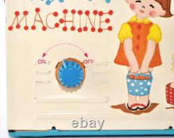 Vintage 1960s Yonezawa Wind-Up Tin Toy Washing Machine Japan Rare Home Appliance