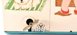 Vintage 1960s Yonezawa Wind-Up Tin Toy Washing Machine Japan Rare Home Appliance