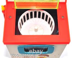 Vintage 1960s Yonezawa Wind-Up Tin Toy Washing Machine Japan Rare Home Appliance