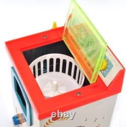 Vintage 1960s Yonezawa Wind-Up Tin Toy Washing Machine Japan Rare Home Appliance
