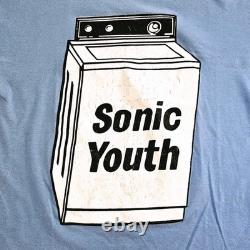 Vintage 90s Sonic Youth Washing Machine T Shirt Size Medium Rare Double Sided