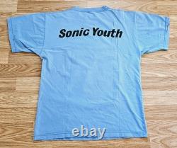 Vintage 90s Sonic Youth Washing Machine T Shirt Size Medium Rare Double Sided