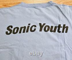 Vintage 90s Sonic Youth Washing Machine T Shirt Size Medium Rare Double Sided
