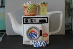 Vintage Ceramic & Porcelain TEAPOT Washing Machine Persil