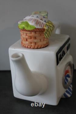 Vintage Ceramic & Porcelain TEAPOT Washing Machine Persil