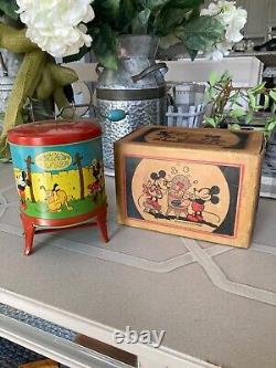 Vintage Mickey Mouse Ohio Art Tin Washing Machine Boxed NMINT