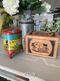 Vintage Mickey Mouse Ohio Art Tin Washing Machine Boxed NMINT