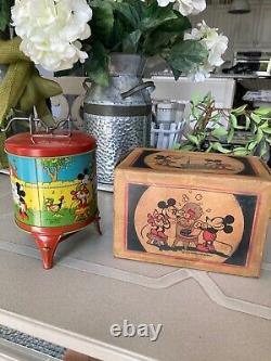 Vintage Mickey Mouse Ohio Art Tin Washing Machine Boxed NMINT