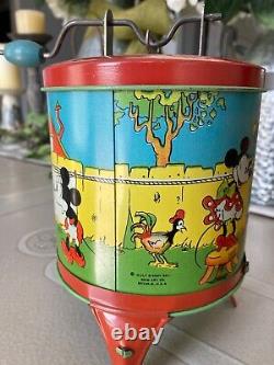 Vintage Mickey Mouse Ohio Art Tin Washing Machine Boxed NMINT