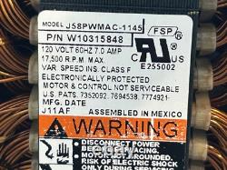 Whirlpool Washer Motor P# W10315848