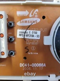 Cartes d'interface et de contrôle de la laveuse Samsung PART # MFS-WF318A-T0
