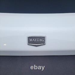 Couvercle de la laveuse Maytag (N° de pièce 10141689B) Blanc, en verre, du modèle # MVWB750WQ1