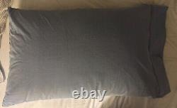 Ensemble de draps et taies d'oreiller en bleu rayé Ralph Lauren, plat et ajusté, TWIN