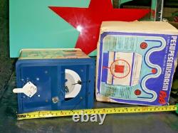 Jouet de machine à laver vintage à remontage, époque soviétique, objet original CCCP URSS, fonctionne.