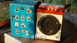 Jouet de machine à laver vintage à remontage, époque soviétique, objet original CCCP URSS, fonctionne.