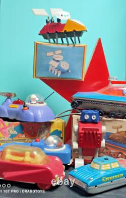 Jouet de machine à laver vintage à remontage, époque soviétique, objet original CCCP URSS, fonctionne.