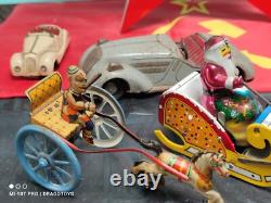 Jouet de machine à laver vintage à remontage, époque soviétique, objet original CCCP URSS, fonctionne.