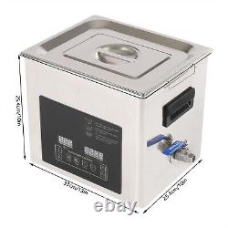 Machine à laver à ultrasons avec équipement de chauffage, nettoyage réglable, température 10L/22L