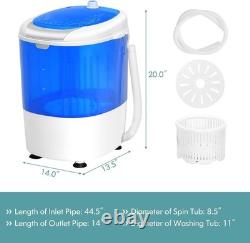 Machine à laver légère de 5,5 lbs, mini lave-linge efficace pour petits espaces