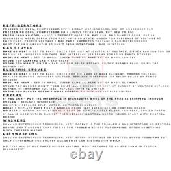 Panneau de contrôle de lave-linge Maytag PN W10469292