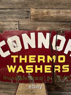 Panneau en porcelaine vintage Connor Thermo Washers - Panneau en porcelaine pour machine à laver