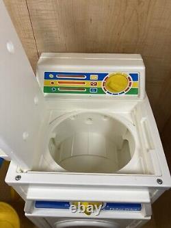 Petite machine à laver Little Tikes avec planche à repasser taille enfant vintage EXTREMEMENT RARE