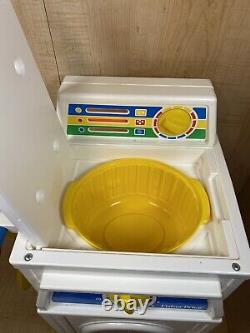 Petite machine à laver Little Tikes avec planche à repasser taille enfant vintage EXTREMEMENT RARE