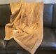 Restoration Hardware Luxe Couverture En Fausse Fourrure Beige Camel Tan Avec Paillettes
