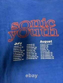T-shirt des années 90 Sonic Youth Xl Machine à laver Vintage T-shirt 0624-3