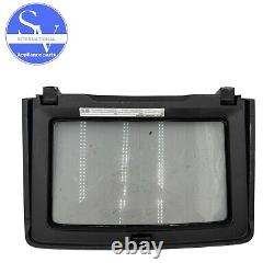 Verre de porte de couvercle de laveuse Samsung DC97-21510W DC97-21510C (Caviar noir)